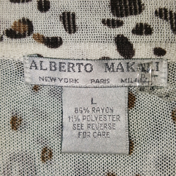 Alberto Makali leopard print sleeveless long vest - Picture 3 of 5